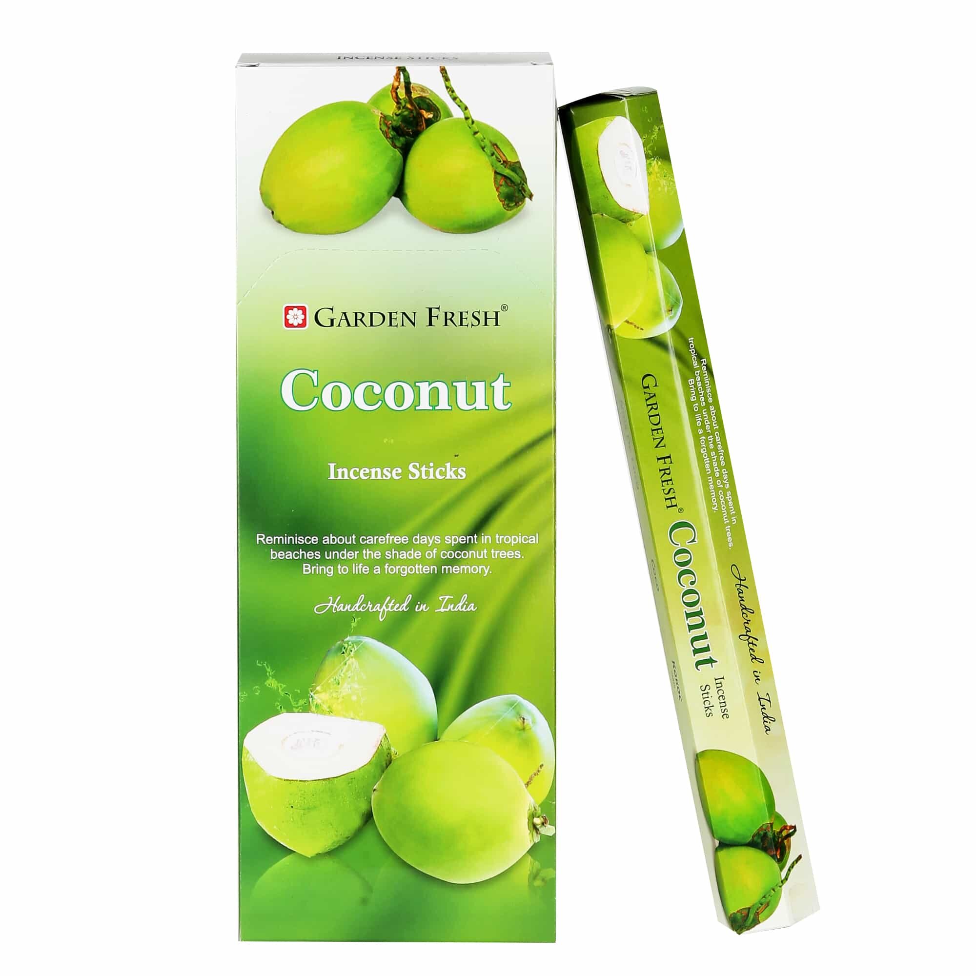 Garden%20Fresh%20Coconut%20(Hindistan%20Cevizi)%20Kokulu%20Altıgen%2020%20Adet%20Çubuk%20Tütsü